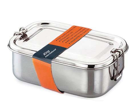 stainless steel rectangular lunch box ebay|stainless steel lunch box containers.